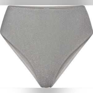 NWT SKIMS SWIM GLITTER MID WAIST BIKINI BOTTOM SIZE XS